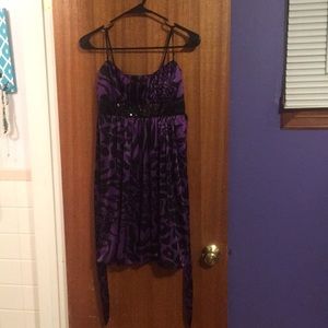 Cheeta print homecoming dress